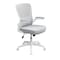 Boss Office Products White Frame/Gray Mesh Deluxe Task Chair B6366WT-GY - alternate 1